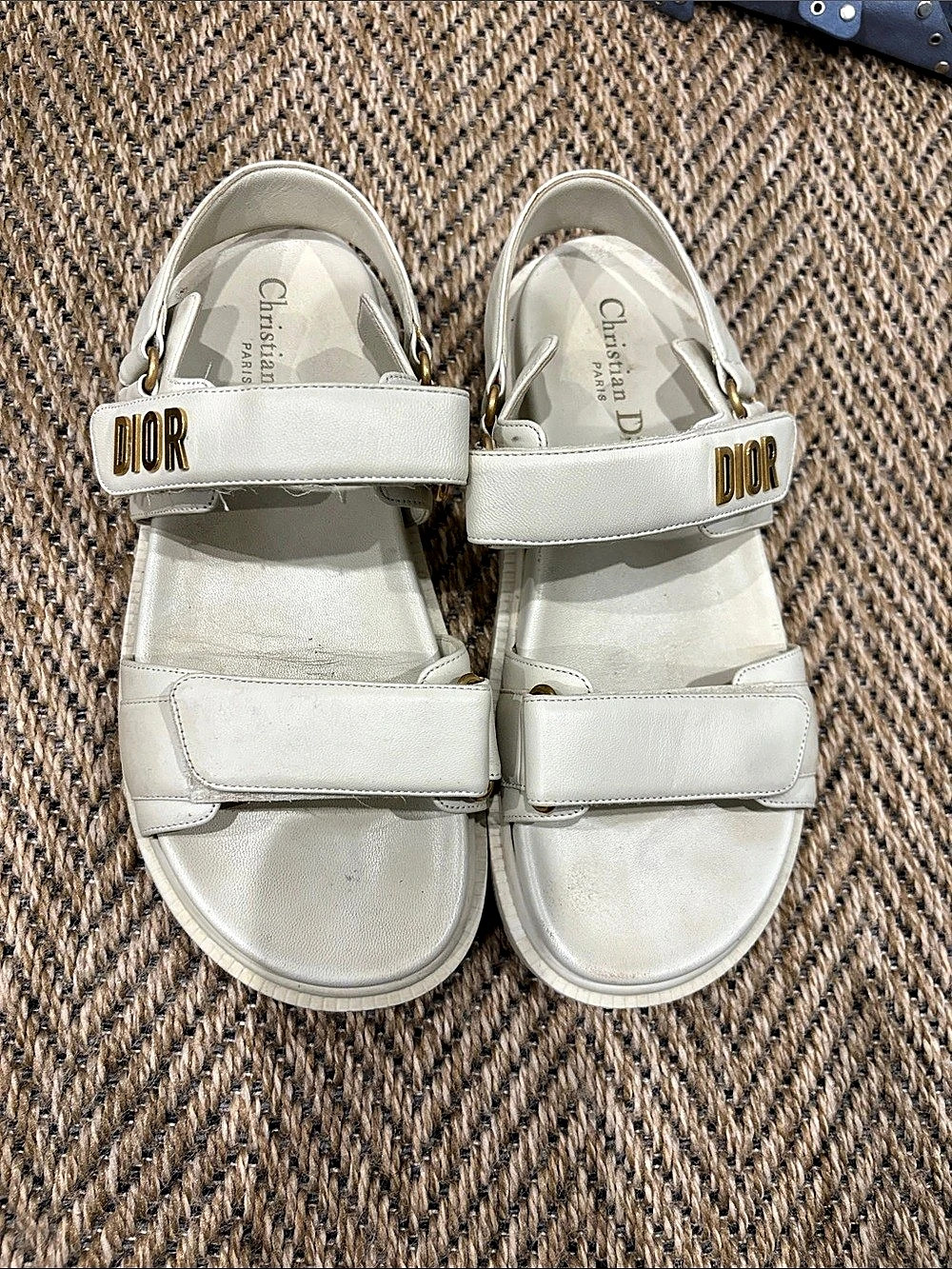 Dior Act-Dior Sandal White Platform Sandals